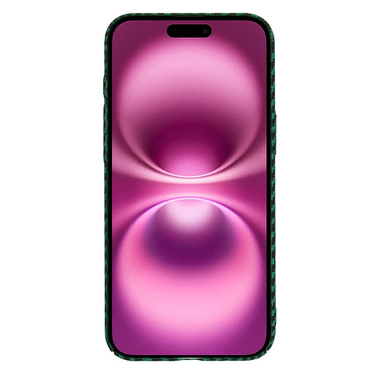 Custodia per Apple iPhone 16 Plus, Techsuit, Carbonite FiberShell, Verde
