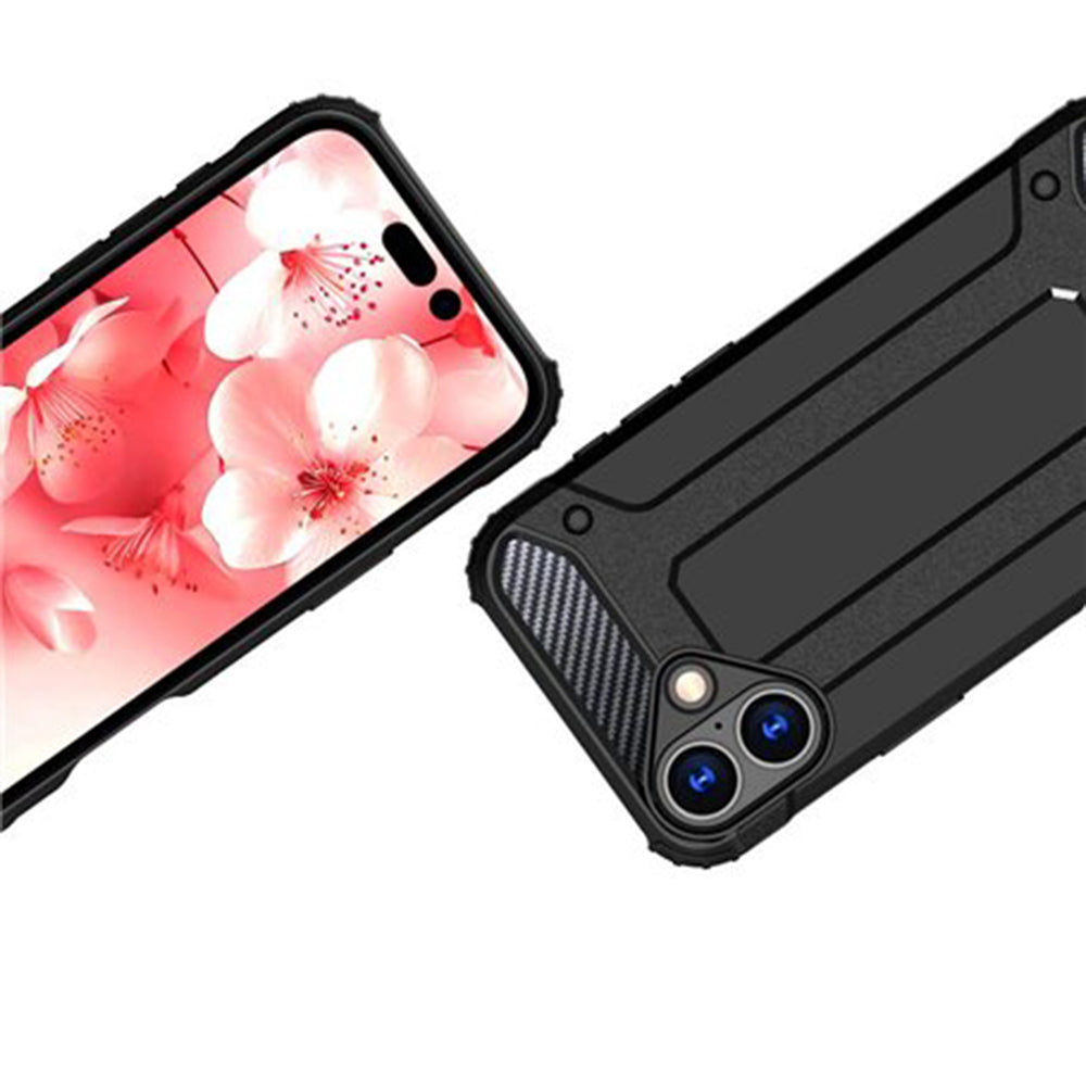 Custodia per Apple iPhone 16 Plus, Techsuit, Hybrid Armor, Nera