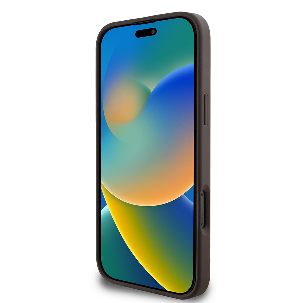 Custodia per Apple iPhone 16 Pro, Guess, 4G Classic, Nera