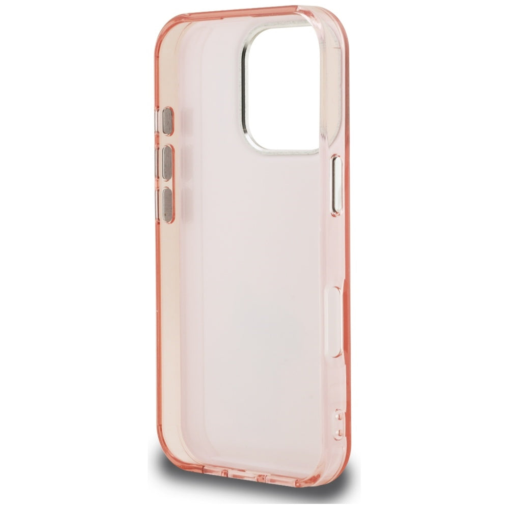 Custodia per Apple iPhone 16 Pro, Karl Lagerfeld, IML Aquarelle Logo Choupette, Rosa