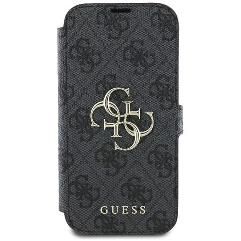 Custodia per Apple iPhone 16 Pro Max, Guess, 4G Book, Nera