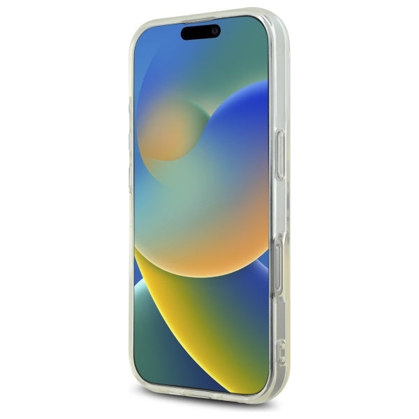 Custodia per Apple iPhone 16 Pro Max, Guess, IML Heart, Trasparente