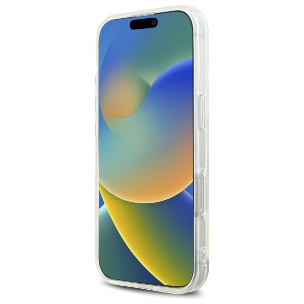 Custodia per Apple iPhone 16 Pro Max, Karl Lagerfeld, IML Rhinestones Karl's Head, Trasparente