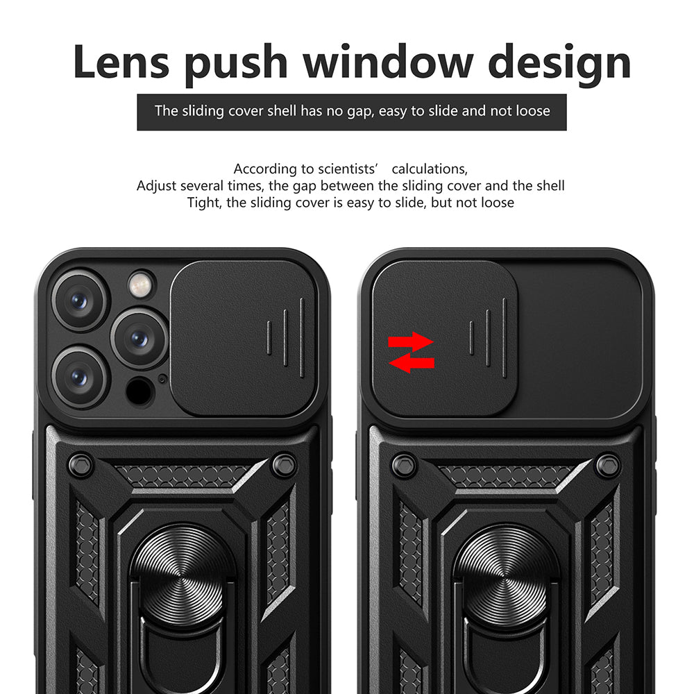 Custodia per Apple iPhone 16 Pro Max, Techsuit, CamShield, Nera