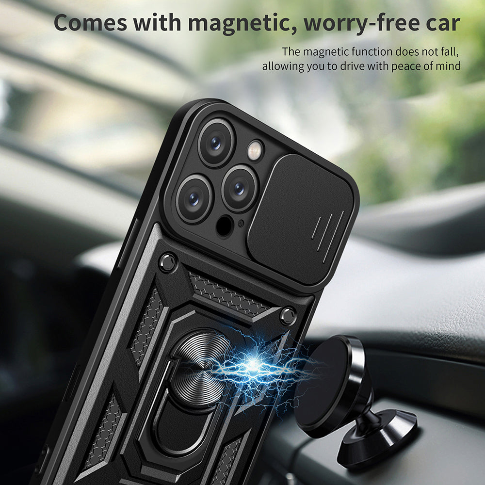 Custodia per Apple iPhone 16 Pro Max, Techsuit, CamShield, Nera