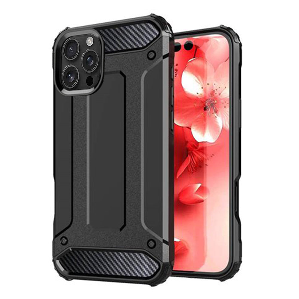 Custodia per Apple iPhone 16 Pro Max, Techsuit, Hybrid Armor, Nera