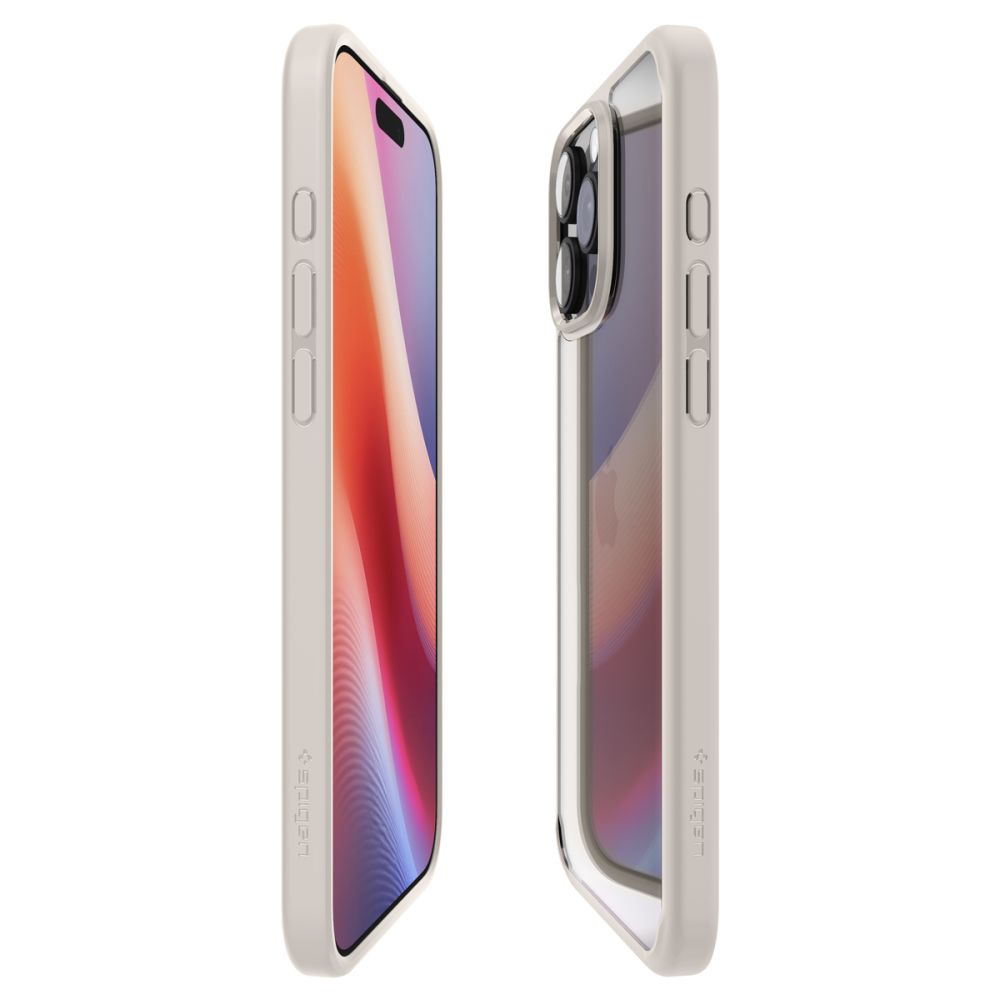 Custodia per Apple iPhone 16 Pro, Spigen, Ultra Hybrid, Beige ACS08127