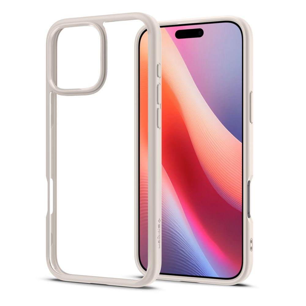 Custodia per Apple iPhone 16 Pro, Spigen, Ultra Hybrid, Beige ACS08127