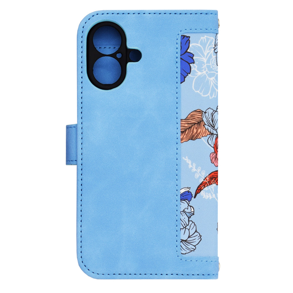 Custodia per Apple iPhone 16, Techsuit, FlipCraft, Blu
