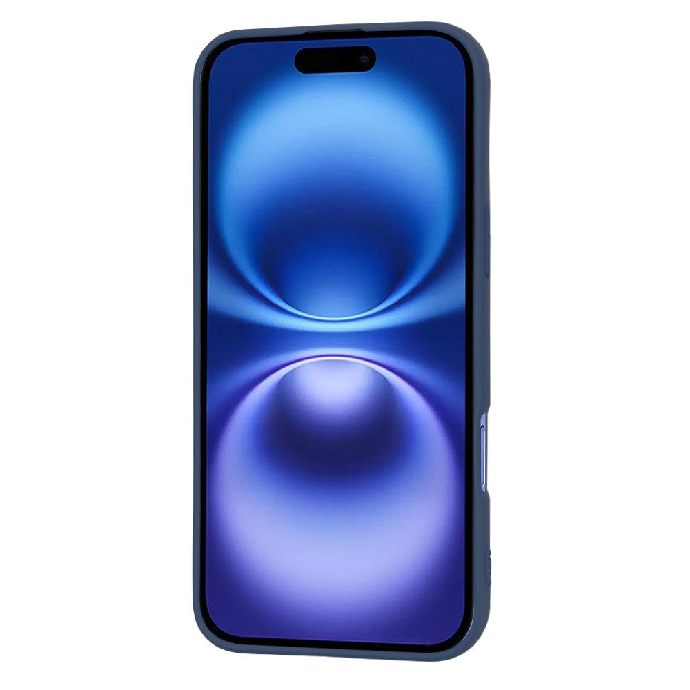Custodia per Apple iPhone 16, Techsuit, SoftFlex, Blu navy