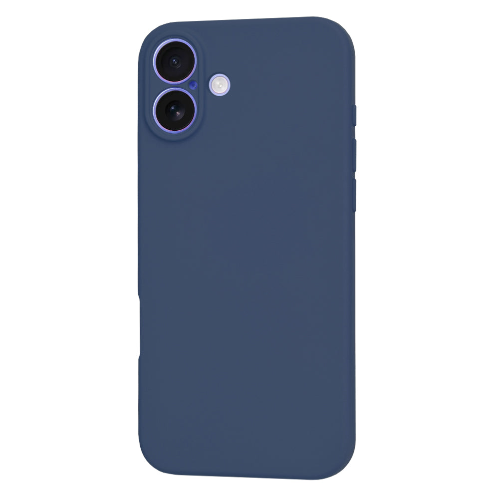 Custodia per Apple iPhone 16, Techsuit, SoftFlex, Blu navy