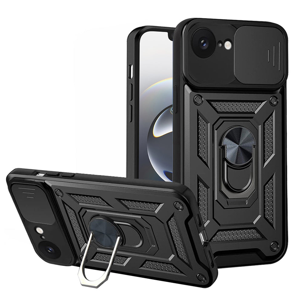 Custodia per Apple iPhone 17e / 16e, Techsuit, CamShield, Nera