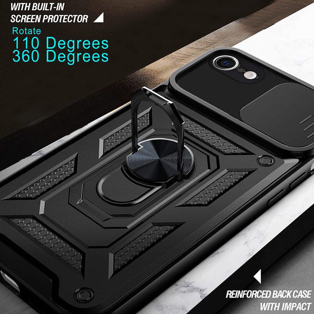 Custodia per Apple iPhone 17e / 16e, Techsuit, CamShield, Nera