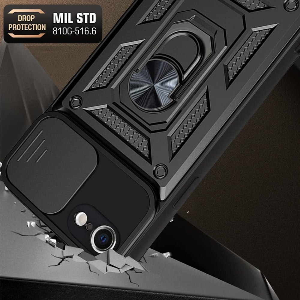 Custodia per Apple iPhone 17e / 16e, Techsuit, CamShield, Nera