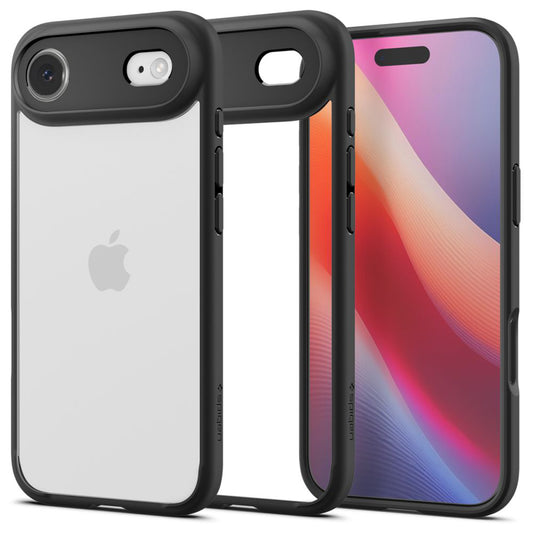 Custodia per Apple iPhone 17 Air, Spigen, Ultra Hybrid, Nera Opaca