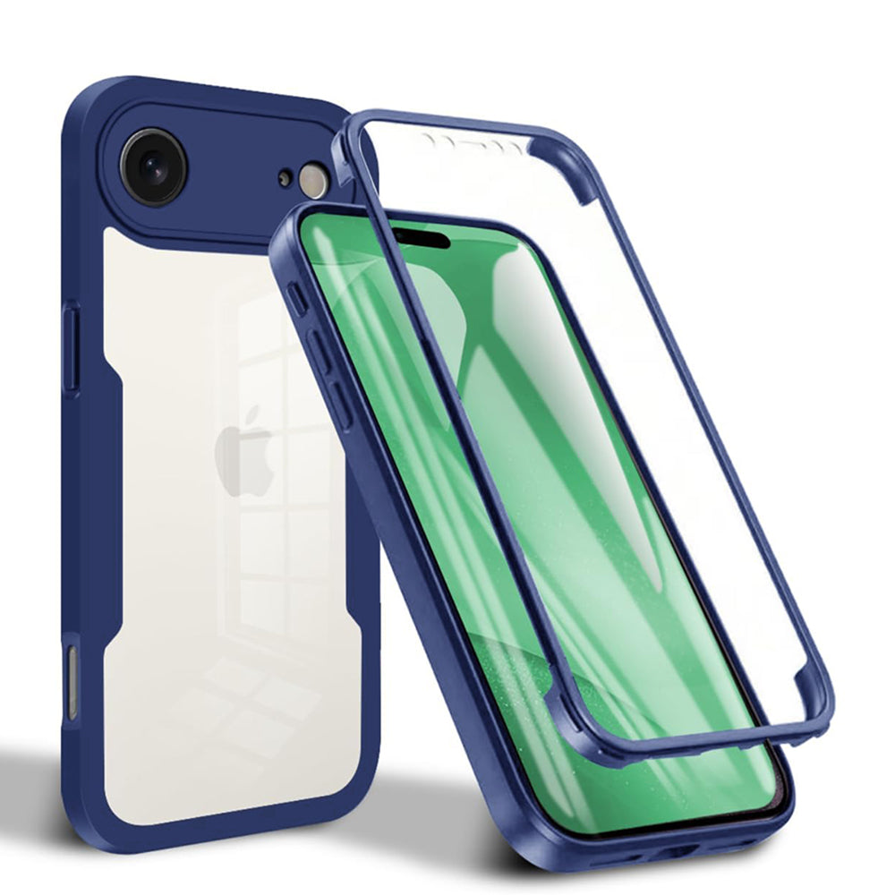 Custodia per Apple iPhone 17 Air, Techsuit, ColorVerse 360, Blu