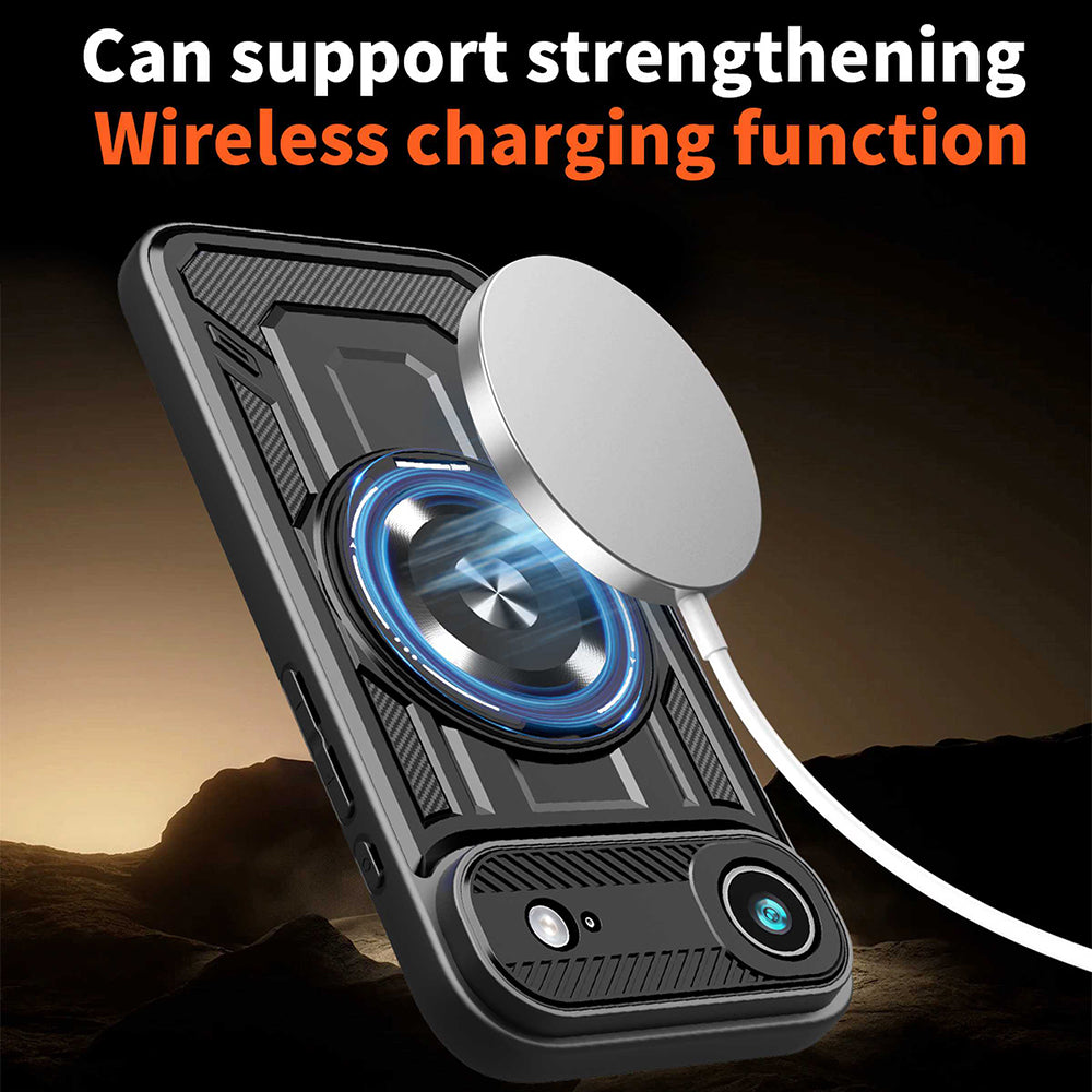 Custodia per Apple iPhone 17 Air, Techsuit, RuggedCam, Grigio