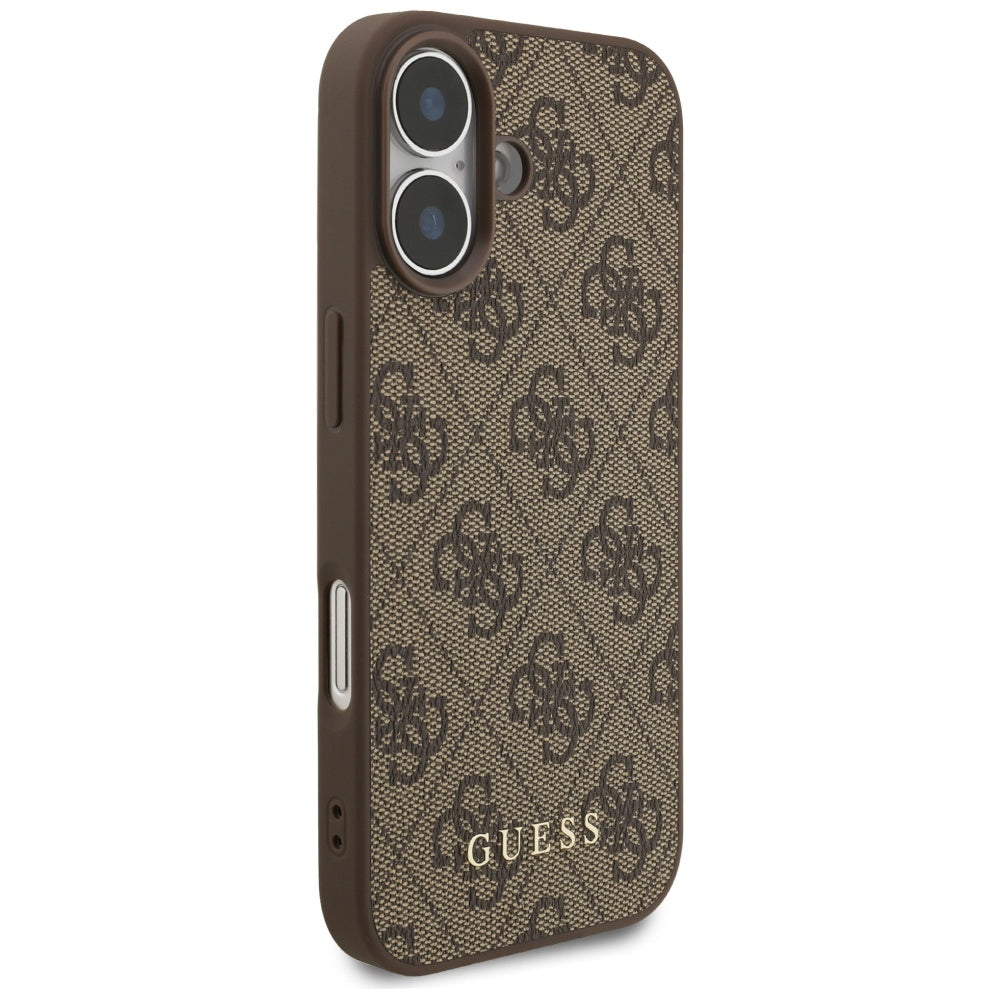 Custodia per Apple iPhone 17, Guess, 4G Classic, Marrone
