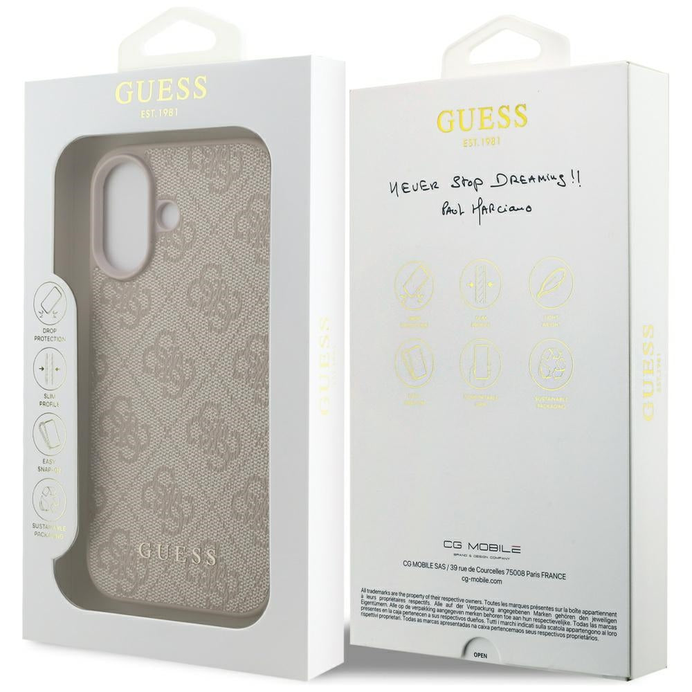 Custodia per Apple iPhone 17, Guess, 4G Classic, Rosa