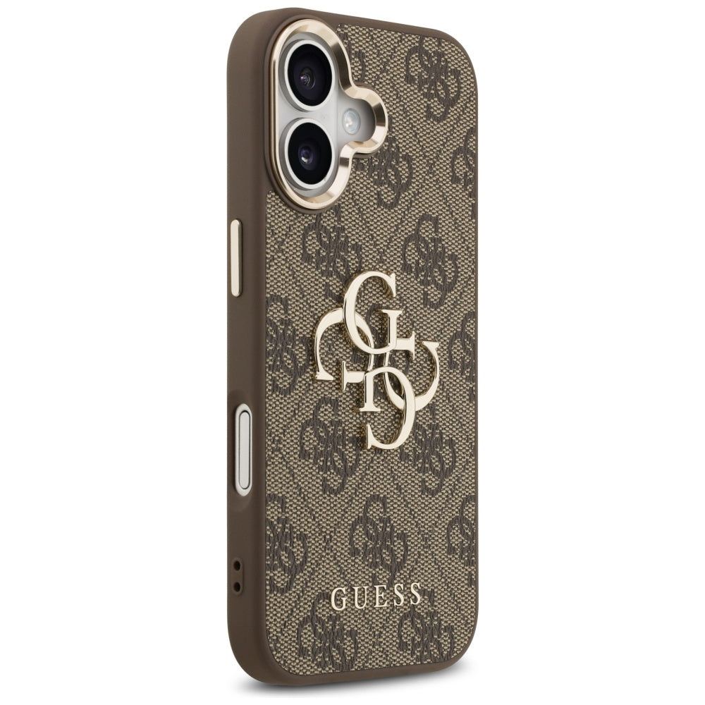 Custodia per Apple iPhone 17, Guess, Big 4G Logo Classic, Marrone Dorato