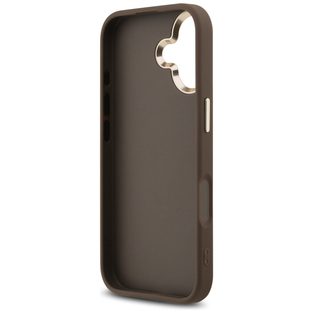 Custodia per Apple iPhone 17, Guess, Big 4G Logo Classic, Marrone Dorato