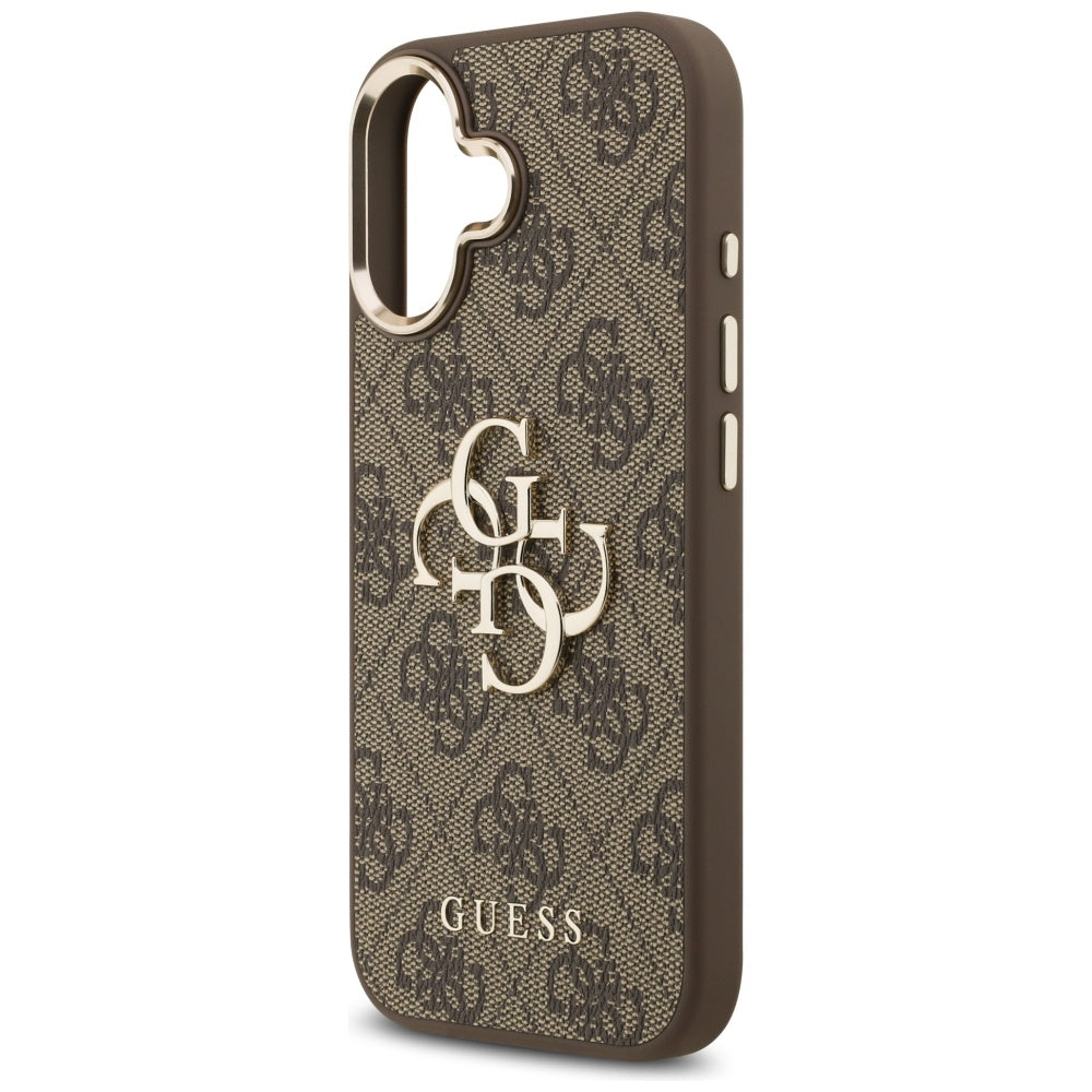 Custodia per Apple iPhone 17, Guess, Big 4G Logo Classic, Marrone Dorato
