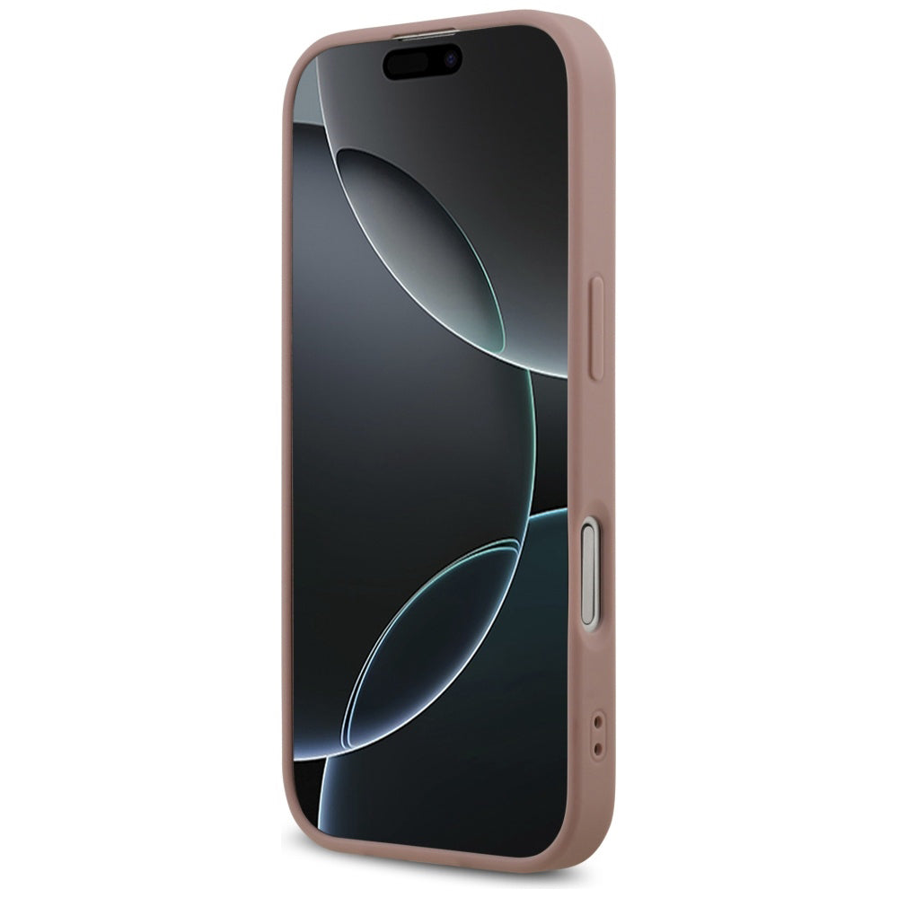 Custodia per Apple iPhone 17, Guess, Fixed Glitter Big 4G, Rosa