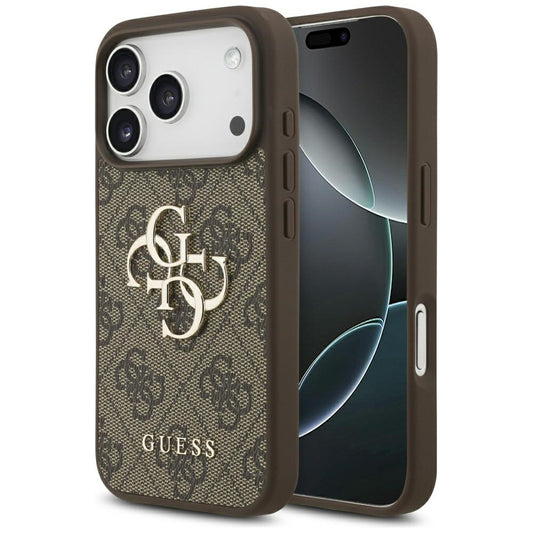 Custodia per Apple iPhone 17 Pro, Guess, 4G Big Logo, Marrone