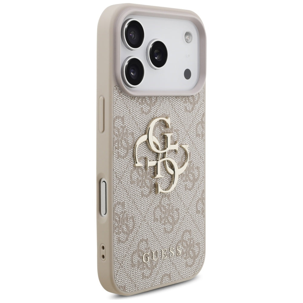 Custodia per Apple iPhone 17 Pro, Guess, 4G Classic Logo con Cinturino, Rosa