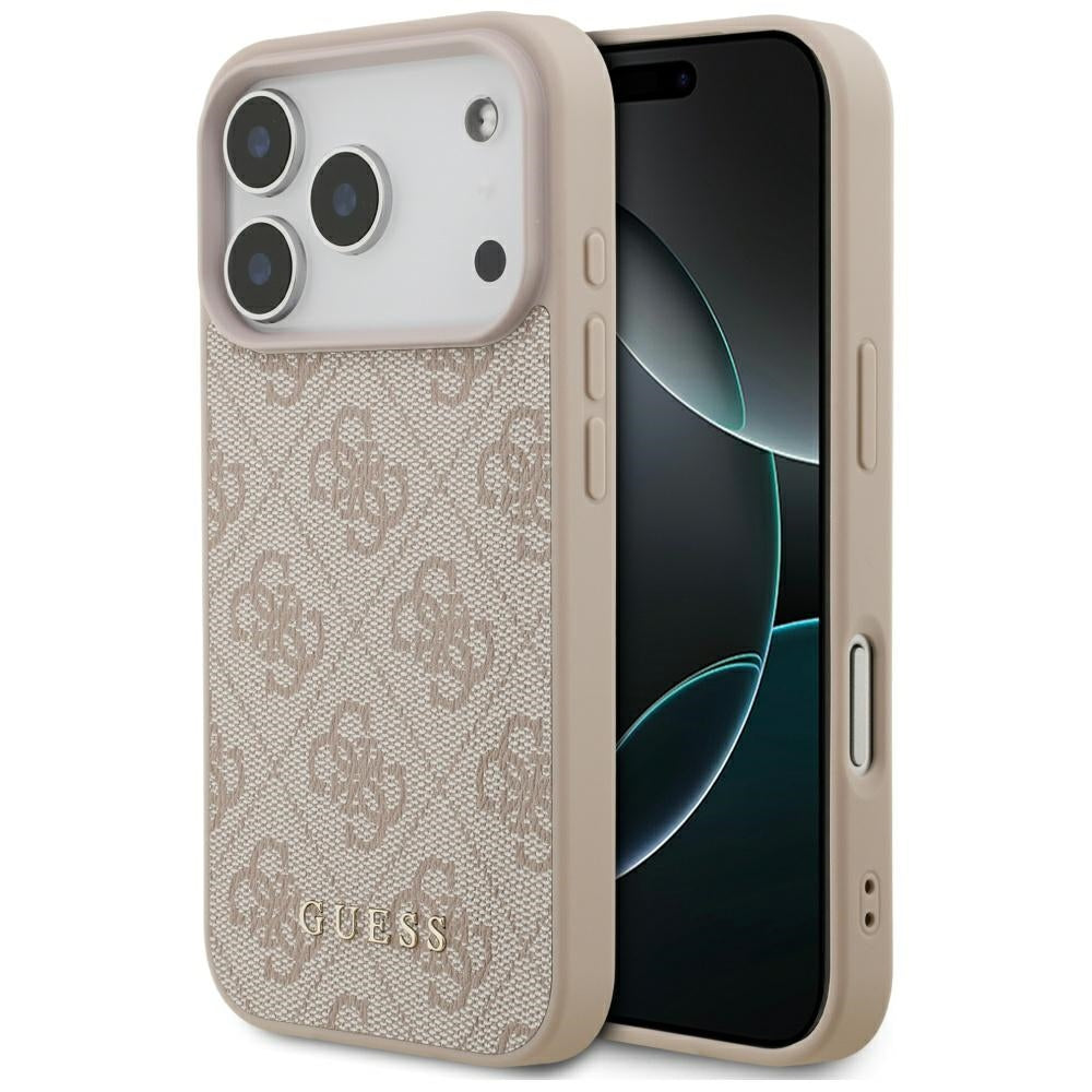 Custodia per Apple iPhone 17 Pro, Guess, 4G Classic, Rosa