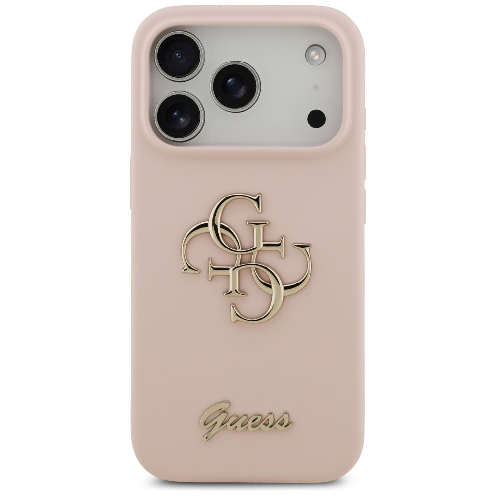 Custodia per Apple iPhone 17 Pro, Guess, Big 4G Script, Rosa Chiaro
