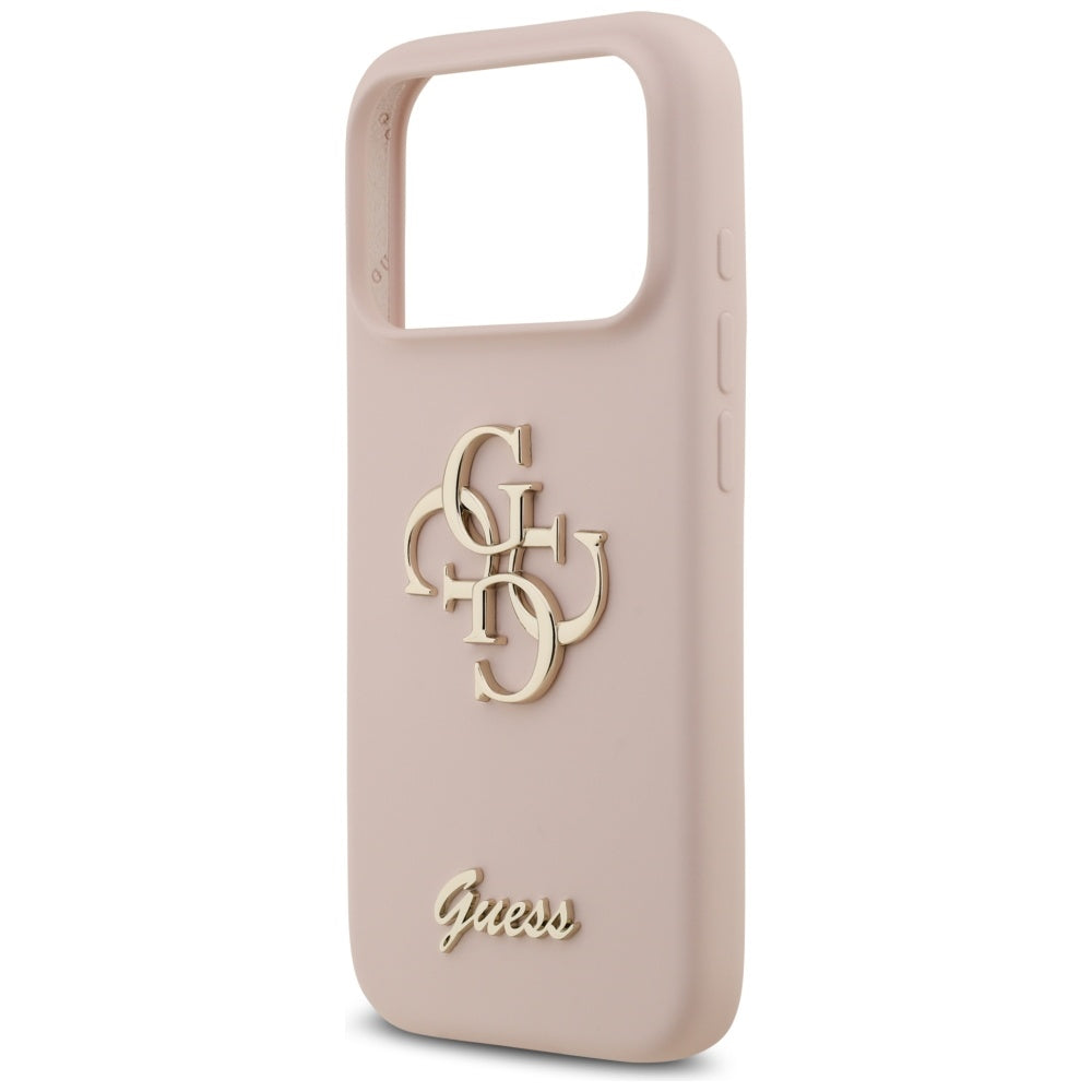 Custodia per Apple iPhone 17 Pro, Guess, Big 4G Script, Rosa Chiaro