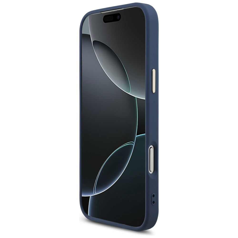 Custodia per Apple iPhone 17 Pro Max, Guess, Big 4G Logo Classic, Blu Dorato