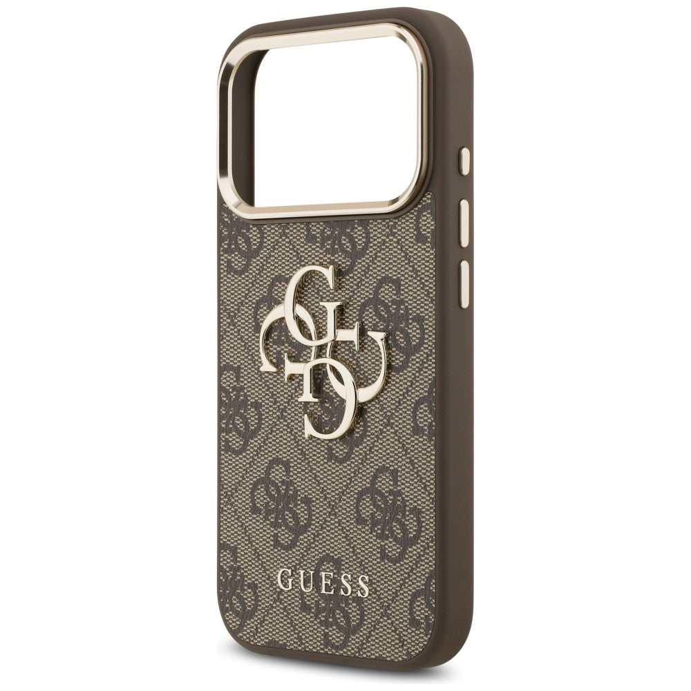 Custodia per Apple iPhone 17 Pro Max, Guess, Big 4G Logo Classic, Marrone Dorato