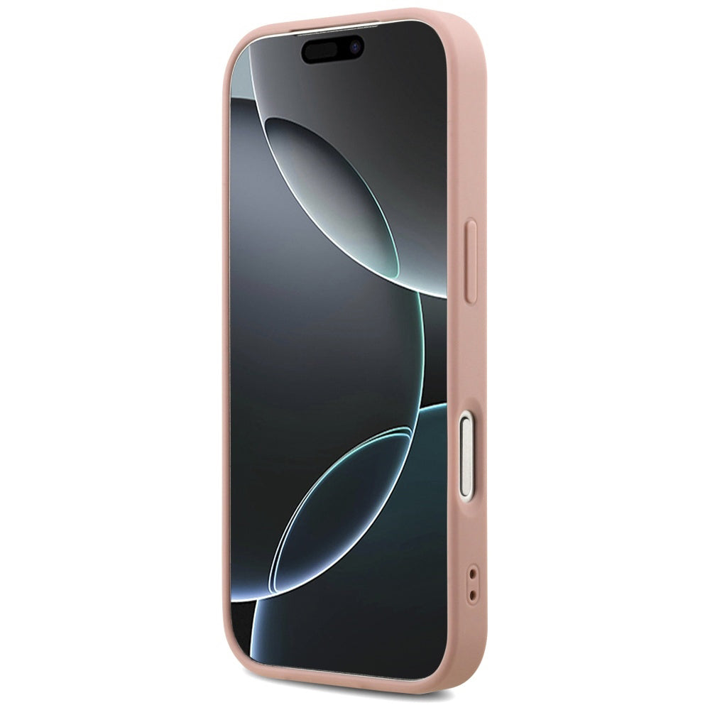 Custodia per Apple iPhone 17 Pro Max, Guess, Fixed Glitter Big 4G, Rosa