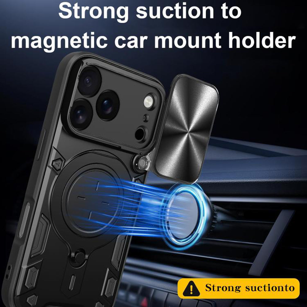 Custodia per Apple iPhone 17 Pro Max, Techsuit, CamGuard Pro, Nera