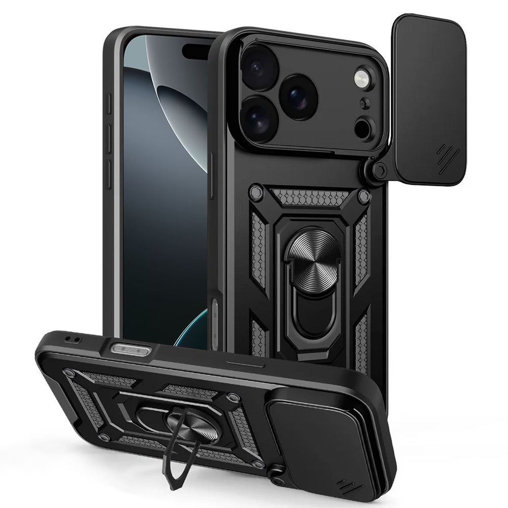 Custodia per Apple iPhone 17 Pro Max, Techsuit, CamShield, Nera