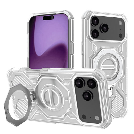 Custodia per Apple iPhone 17 Pro Max, Techsuit, Carbon Shield Pro, Bianca