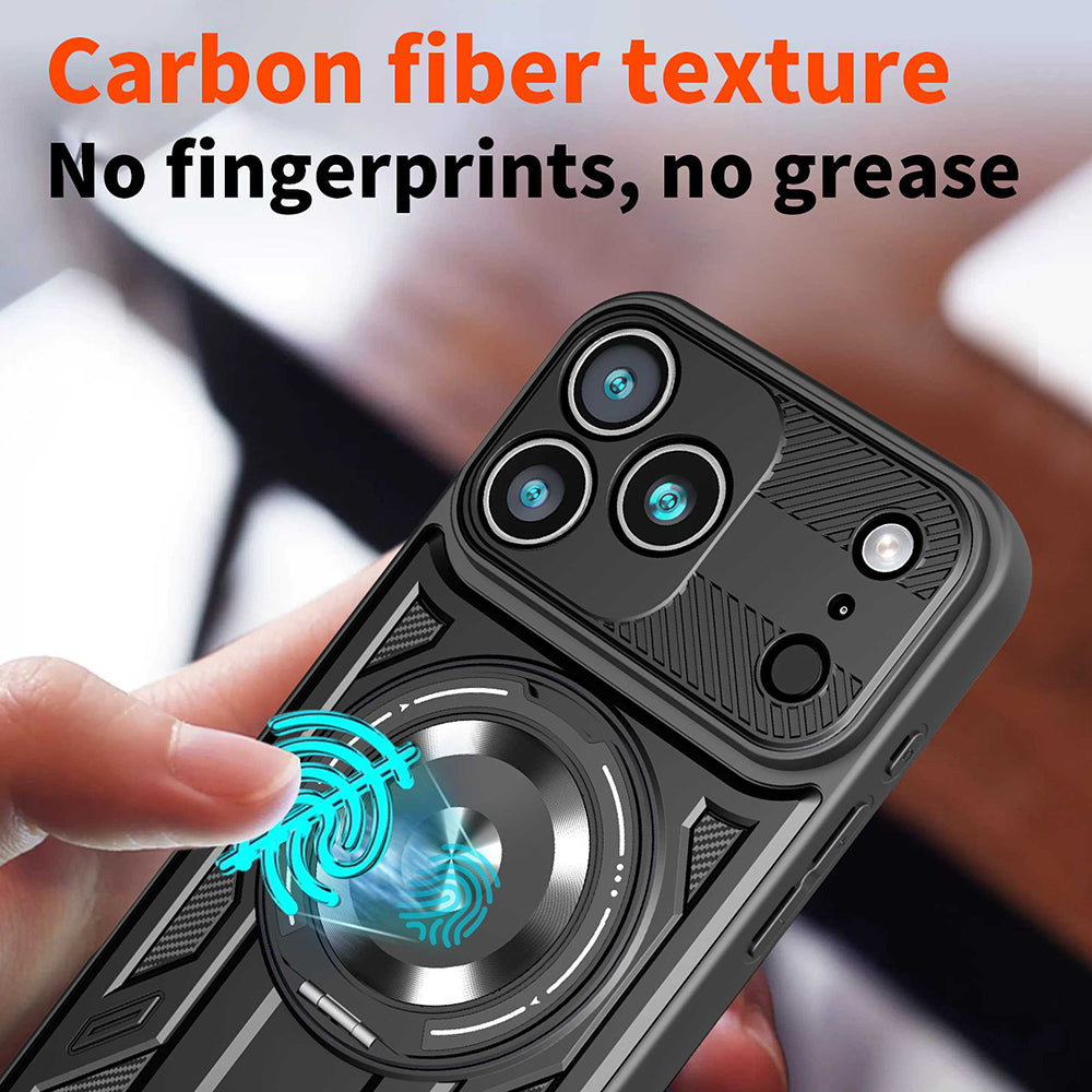 Custodia per Apple iPhone 17 Pro Max, Techsuit, RuggedCam, Nera