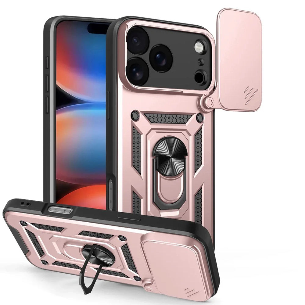 Custodia per Apple iPhone 17 Pro, Techsuit, CamShield, Rosa