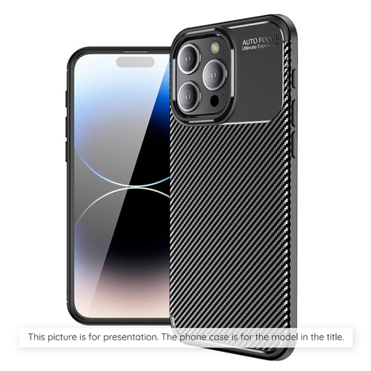 Custodia per Apple iPhone 17 Pro, Techsuit, CarbonFiber, Nera