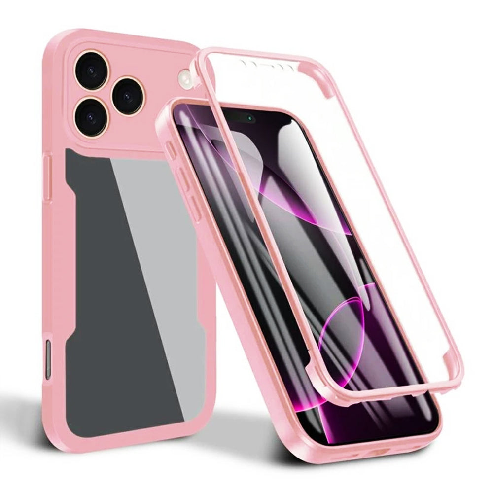 Custodia per Apple iPhone 17 Pro, Techsuit, ColorVerse 360, Rosa