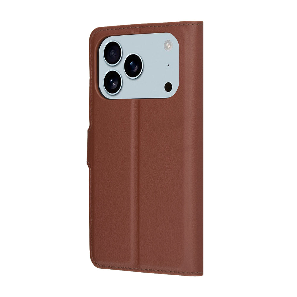Custodia per Apple iPhone 17 Pro, Techsuit, Leather Folio, Marrone