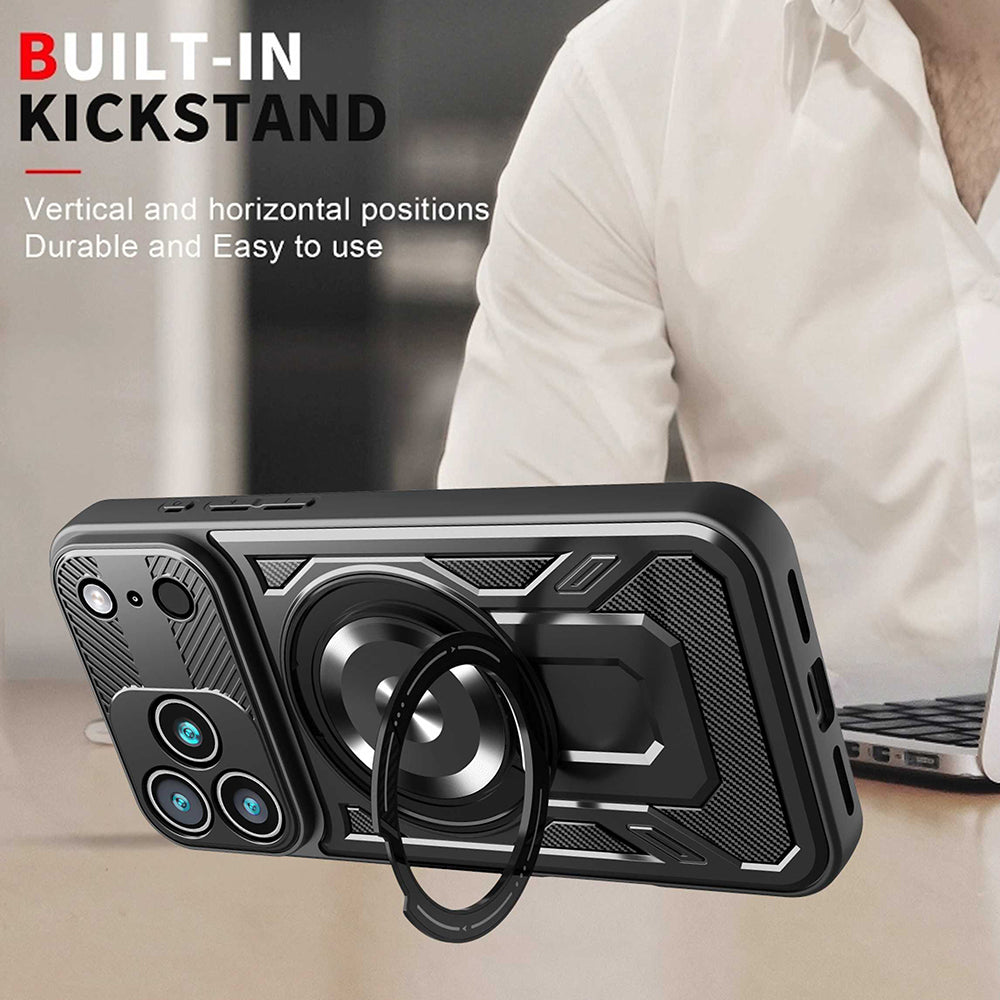 Custodia per Apple iPhone 17 Pro, Techsuit, RuggedCam, Viola