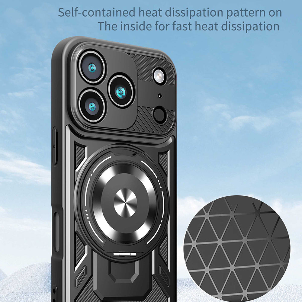 Custodia per Apple iPhone 17 Pro, Techsuit, RuggedCam, Viola