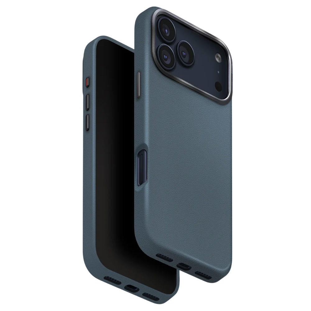 Custodia per Apple iPhone 17 Pro, UNIQ, Lyden Leatherette, Blu