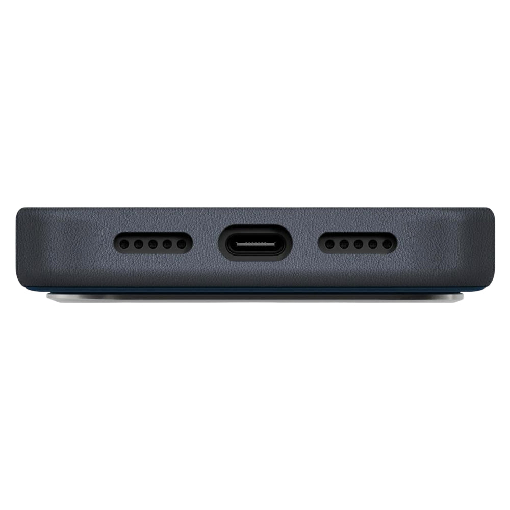 Custodia per Apple iPhone 17 Pro, UNIQ, Lyden Leatherette, Blu Nero