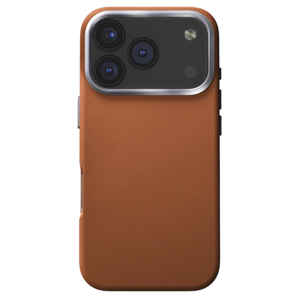 Custodia per Apple iPhone 17 Pro, UNIQ, Lyden Leatherette, Marrone