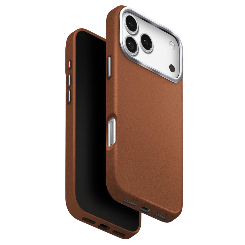 Custodia per Apple iPhone 17 Pro, UNIQ, Lyden Leatherette, Marrone