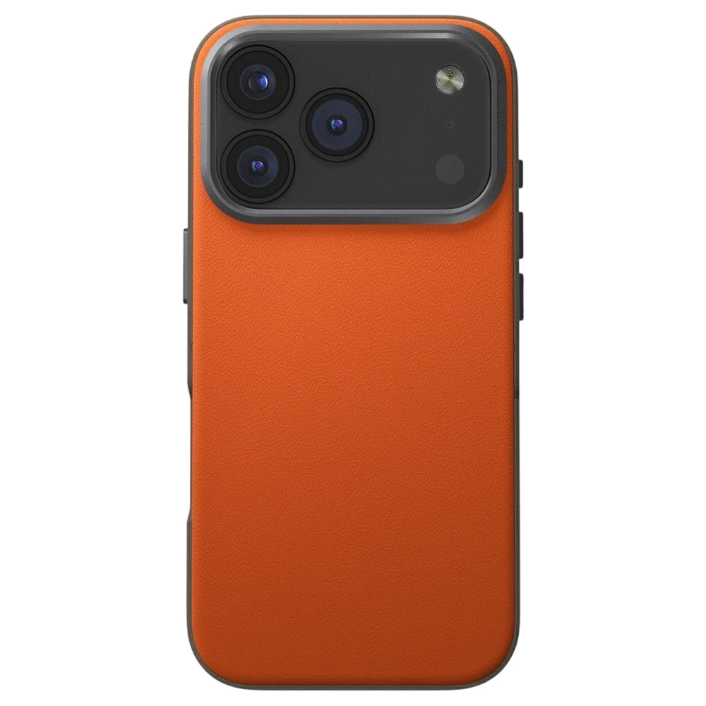 Custodia per Apple iPhone 17 Pro, UNIQ, Lyden Leatherette, Beige Arancione